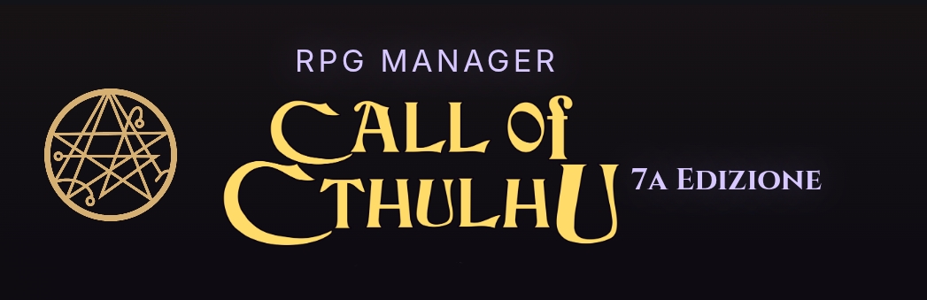 Call Of Cthulhu 7a RPG Manager