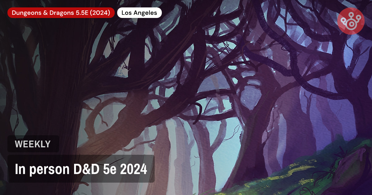 In person D&D 5e 2024